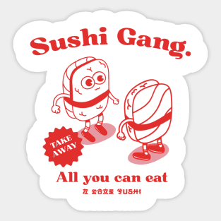 sushi gang Sticker